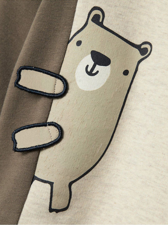 Kids Sweatshirt Ecru Khaki Ecru