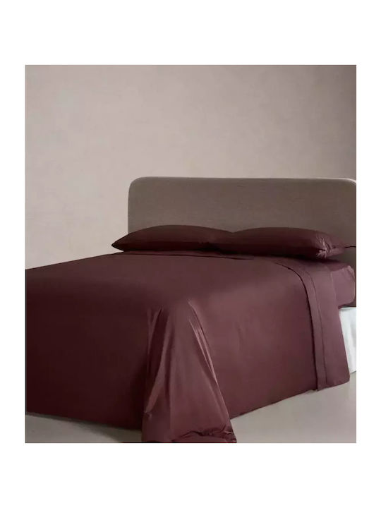 Homeone Σετ Σεντόνια Υπέρδιπλα 240x260εκ. Μπορντό (4τμχ)