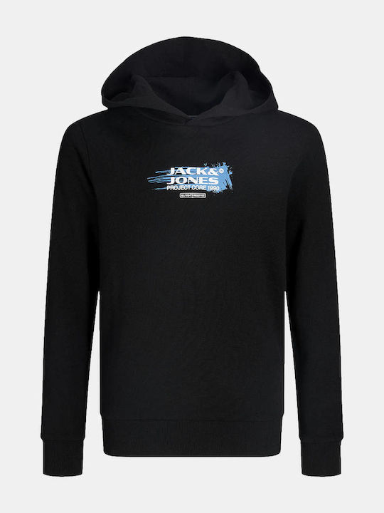 Jack & Jones Kinder-Sweatshirt mit Kapuze Black