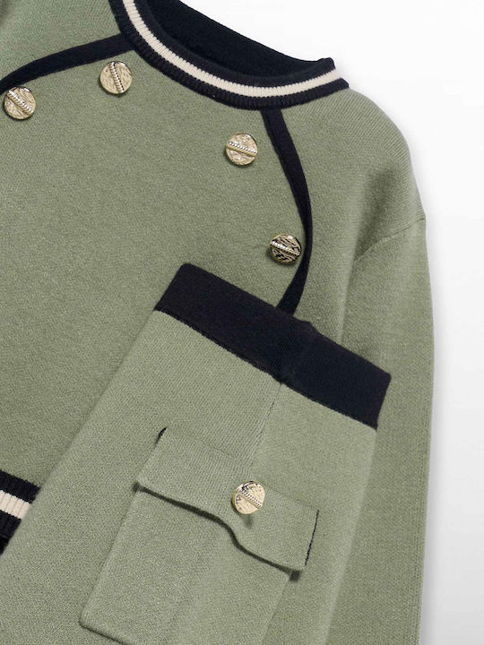 Kids' Set with Skirt Winter 2pcs Green Open