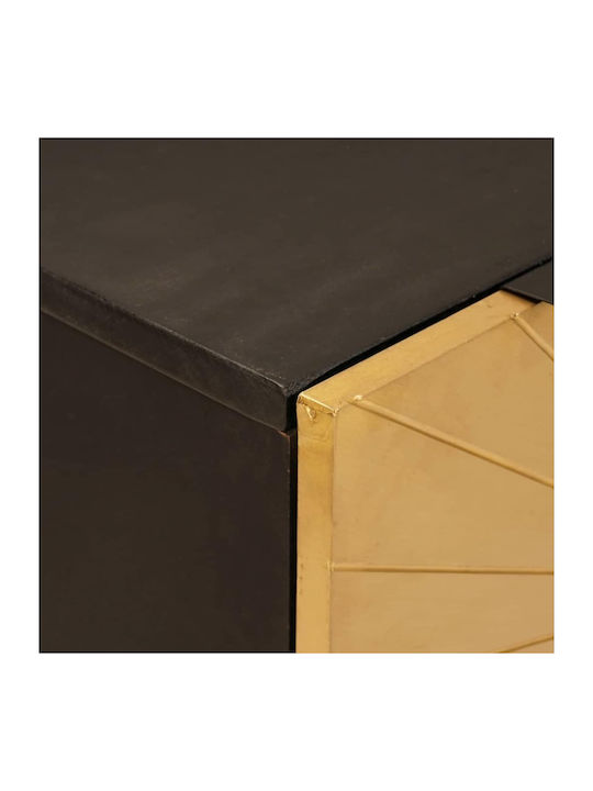 Comoda pentru Dormitor Μαύρο Και Χρυσό 60x33x75buc