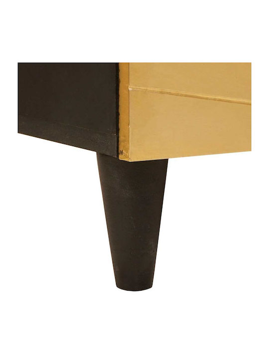 Comoda pentru Dormitor Μαύρο Και Χρυσό 60x33x75buc