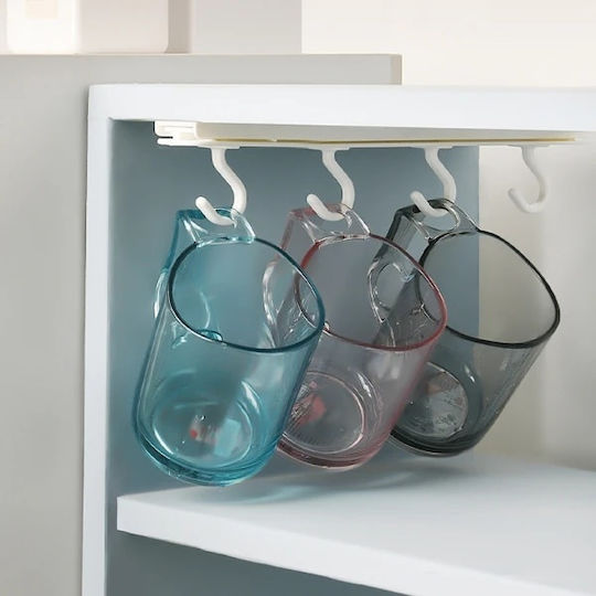 Bucătărie Hangers Din Plastic 26.4x4.6x3cm Albă