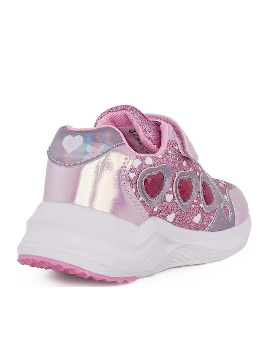 Kids Sneakers Anatomic with Scratch & Lights Pink