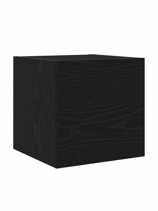 Furniture Living Room TV Unit Black Oak L100xW30xH30cm