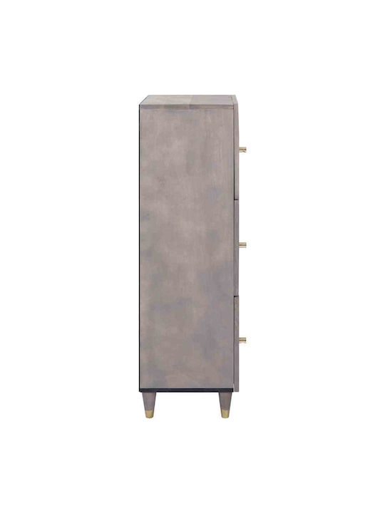 Cabinet Storage Solid Wood with 3 Drawers L40xW33.5xH110cm