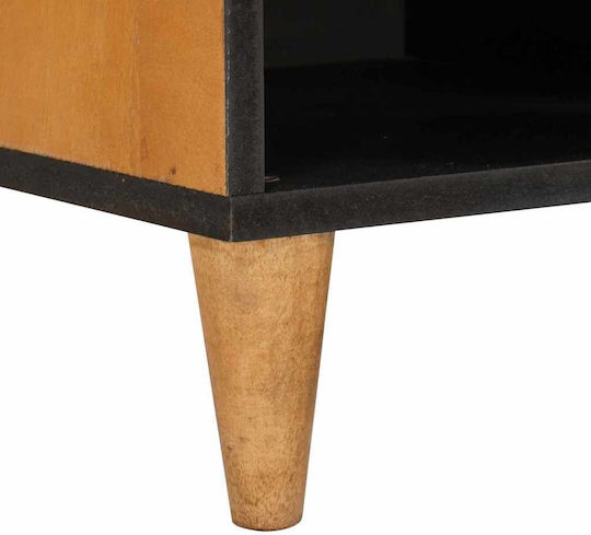 TV-Ständer aus Massivholz Hellbraun M80xT33xH46cm