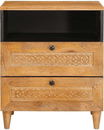 bedside table from Solid Mango Wood 50x33x60cm