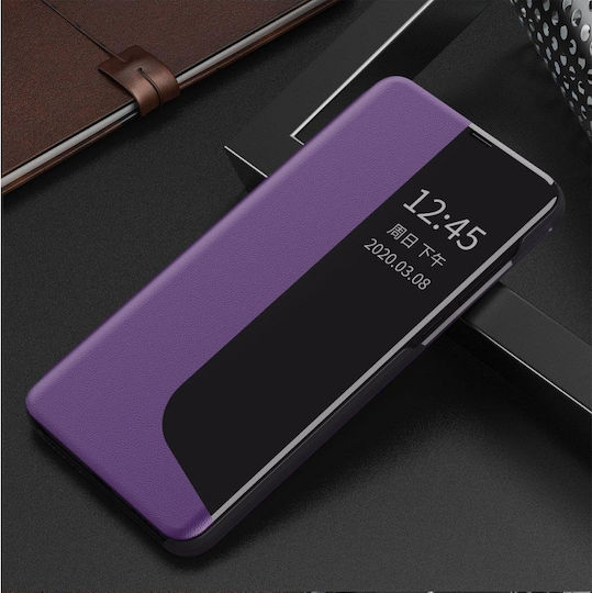 Hurtel Eco Leather View Книга Изкуствена кожа Лилав (Huawei P40 Lite)