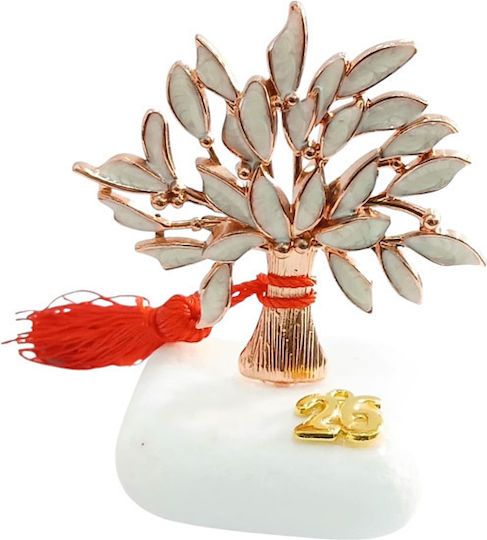 Kalliopi Silver Tabletop Lucky Charm Little Tree Rose Gold made of Stone 2026 7x10cm 1pcs