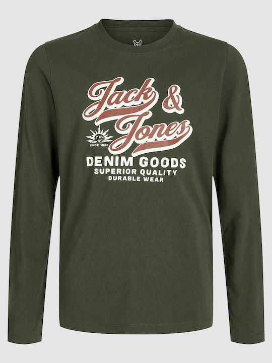 Jack & Jones Bluză Verde Închis