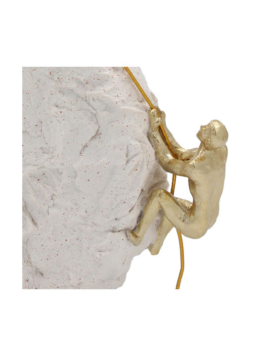 Decorative Polyresin 24x5.5x25 Cm Ecru Gold Keskor 72301