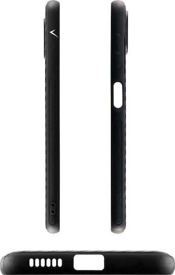 Volte-Tel Carbon Camera Protective Back Cover Σιλικόνης Μαύρο (Realme 8i)