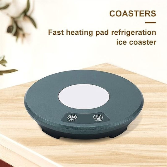 Cup Warmer Cooler Beverage Container Usb Charging Portable Stainless Steel Dual Function Green