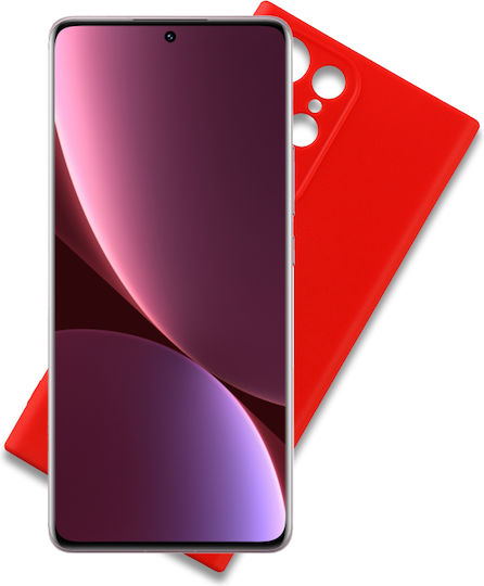 Volte-Tel Camera Guard Back Cover Silicon Roșu (Xiaomi 12 Pro)