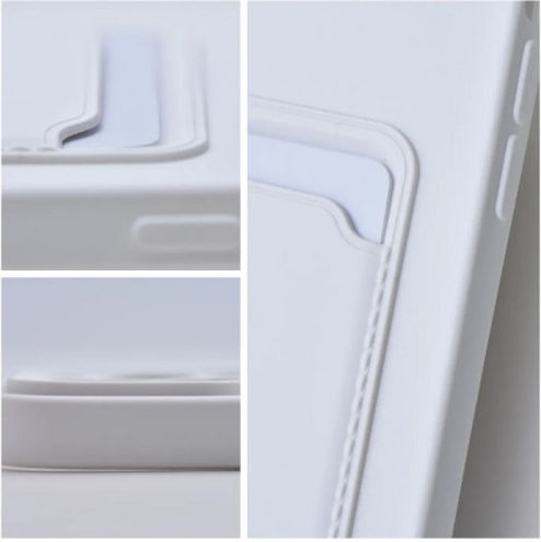 Forcell Card Back Cover Σιλικόνης Λευκό (Galaxy S22 5G)
