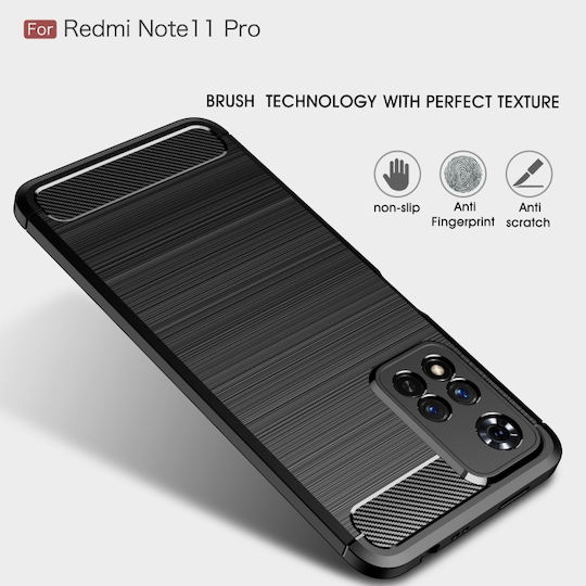 Back Cover Σιλικόνης Μαύρο (Redmi Note 11 Pro Plus)