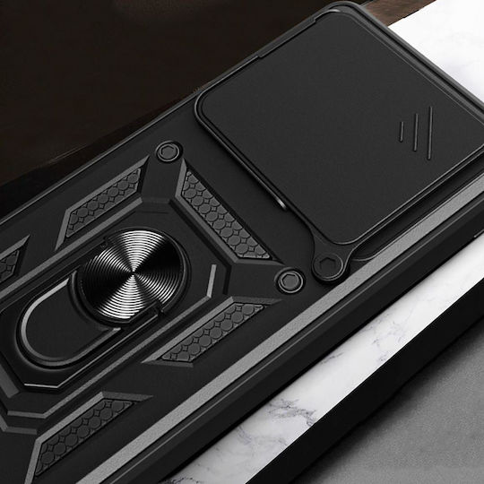 Tech-Protect Camshield Pro Задна корица Силикон / Пластмаса Черен (Xiaomi Redmi 15C)