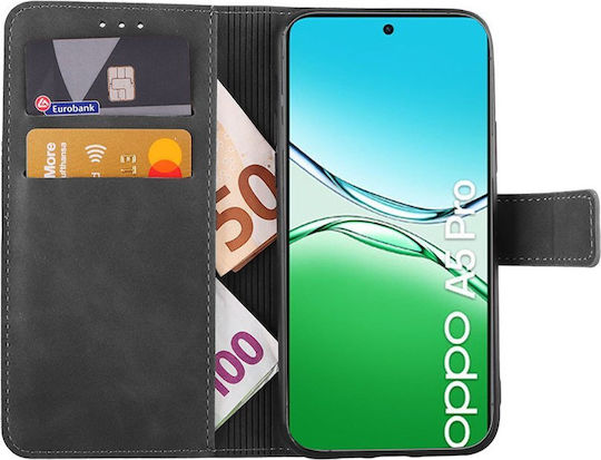 Lime Essential Magnet Книга Изкуствена кожа / Силикон Сив (Oppo A5 Pro)