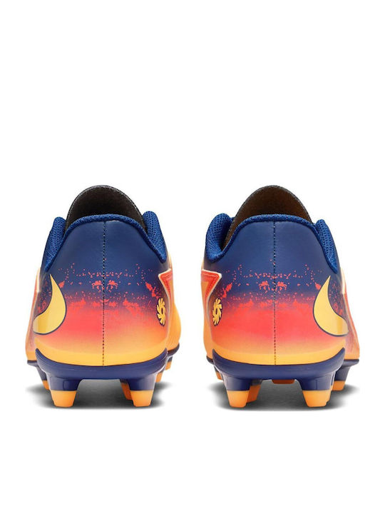Phantom 6 Low Club "Erling Haaland" Kids Molded Soccer Shoes Laser Orange / Blue Void / Lemon Venom