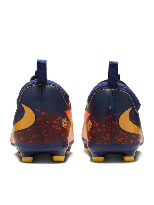 Phantom 6 Low Academy Erling Haaland FG/MG Kids Soccer Cleats & Shoes Molded Laser Orange Blue Void Lemon Venom