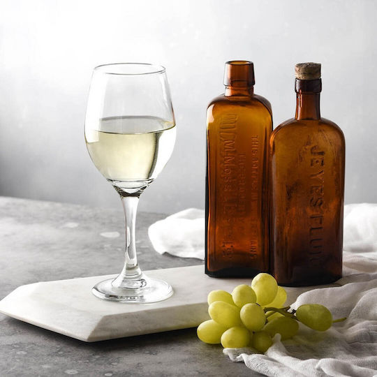 ONIS Glass for White and Red Wine made of Glass Goblet 340ml