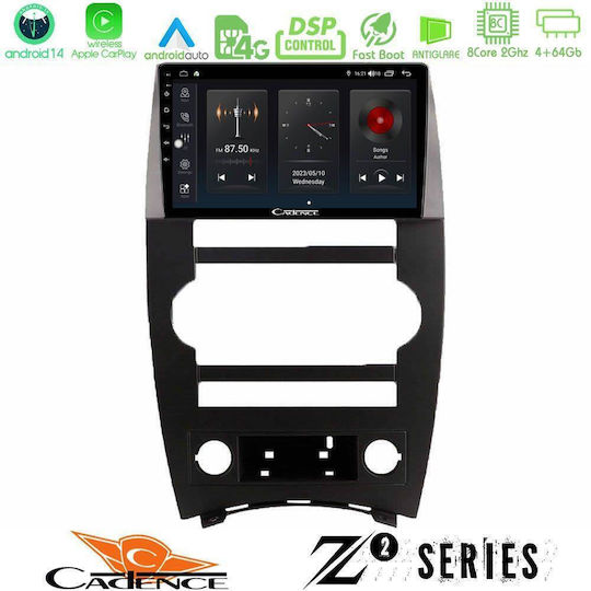 Bizzar Ηχοσύστημα Αυτοκινήτου για Jeep Commander 2007-2008 (Bluetooth/USB/WiFi/GPS/Apple-Carplay/Android-Auto) με Οθόνη Αφής 9"