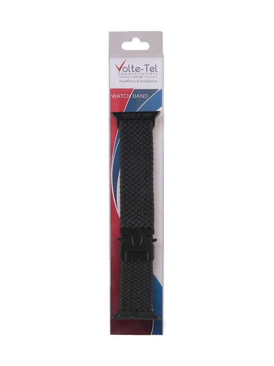 Volte-Tel Λουράκι Δερμάτινο Μαύρο (Apple Watch 42/44/45/46/49mm, VOLTE-TEL)