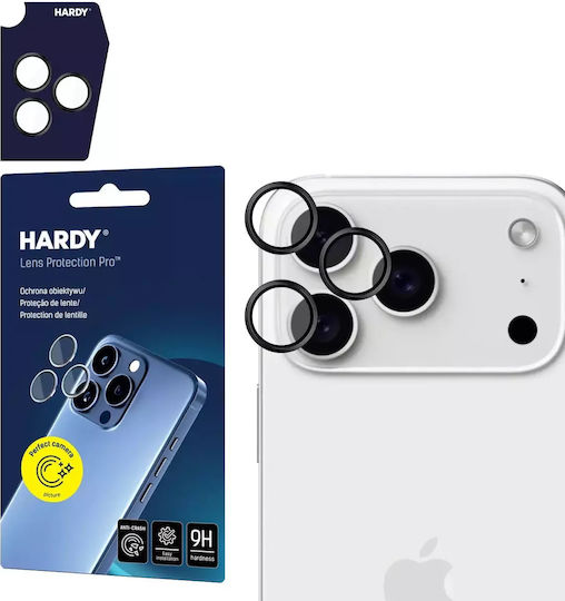 3MK Προστασία Κάμερας Tempered Glass Μαύρο για το Apple iPhone 17 Pro, 17 Pro Max