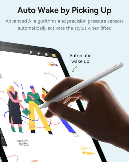 Baseus Smooth Writing 3 Digital Touch Stylus for iPad in White color P80080805213-00