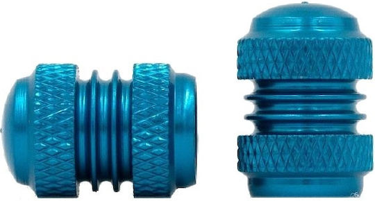 Keiti Car Tire Valve Caps Blue 4pcs