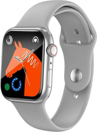 XO M50 Pro Smartwatch with Heart Rate Monitor (Silver)