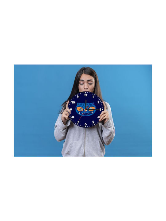 Koupakoupa Huntrix Derpy The Blue Tiger Wall Clock Wooden Blue