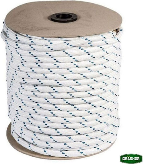 Grasher Σχοινί Πλεκτό 16mm 6m Πολυεστερικό 1kg Λευκό