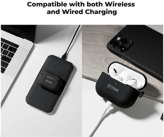 Pitaka Aramid Fiber Magnetic Case Compatible with Apple AirPods 4 Moonrise