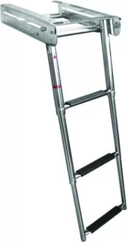 Scară telescopică pentru platformă Inox Ss316 4 trepte 25.4 X 115.6cm