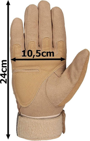 Tactical Military Survival Gloves XL Wrist Knuckle Protection – Khaki 35p-14456_k