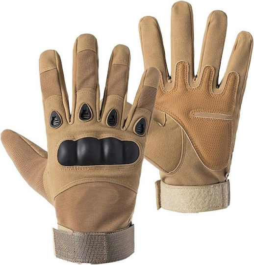 Tactical Military Survival Gloves XL Wrist Knuckle Protection – Khaki 35p-14456_k