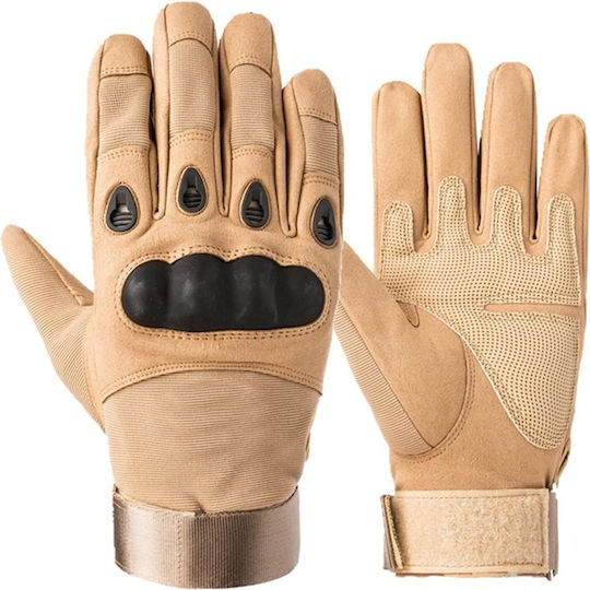 Tactical Military Survival Gloves XL Wrist Knuckle Protection – Khaki 35p-14456_k