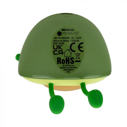 Mary's Kids Decorative Lamp Green 13.5x11x9.5εκ.