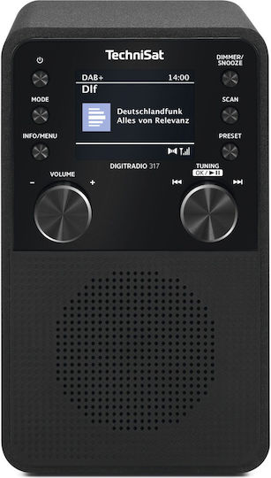 Technisat DigitRadio 317 Επιτραπέζιο Ραδιόφωνο Ρεύματος DAB με Bluetooth Μαύρο