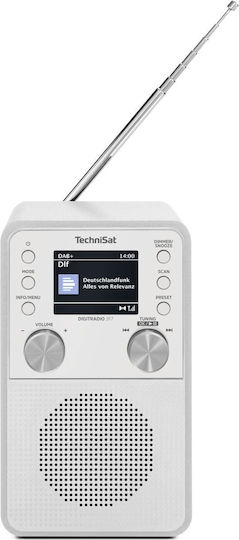 Technisat DigitRadio 317 Επιτραπέζιο Ραδιόφωνο Ρεύματος DAB με Bluetooth Λευκό