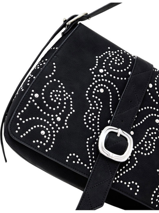 Poker Face Posadas Damen Schultertasche Schwarz