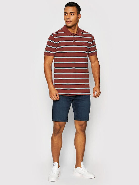 Polo Short Sleeve Blouse Burgundy