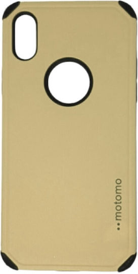 Motomo Tough Armor Umschlag Rückseite Kunststoff Gold (iPhone X / Xs)