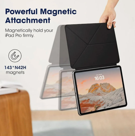 Pitaka Magez Flip Cover Blacη (Apple iPad 11'' A16 2025, iPad 10.9'' A14 2022) FOL2501