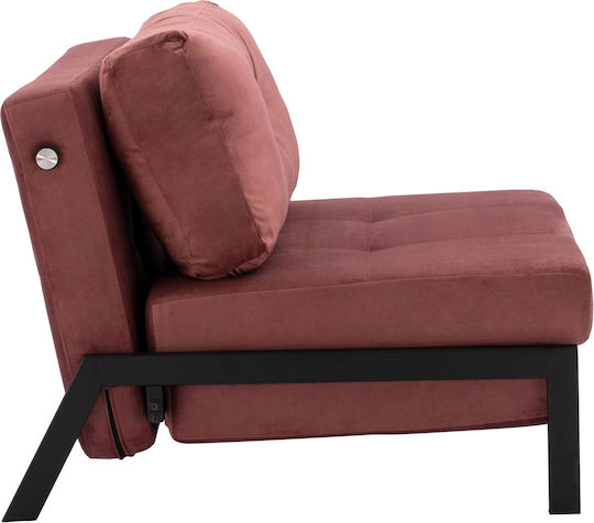 Constance Schlafsessel Samt Pink 95x92x66cm