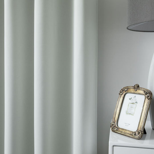 Beauty Home Κουρτίνα Συσκότισης με Τρουκς Art 8400 Γκρι 140x270εκ.