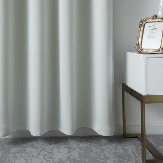 Beauty Home Κουρτίνα Συσκότισης με Τρουκς Art 8400 Γκρι 140x270εκ.