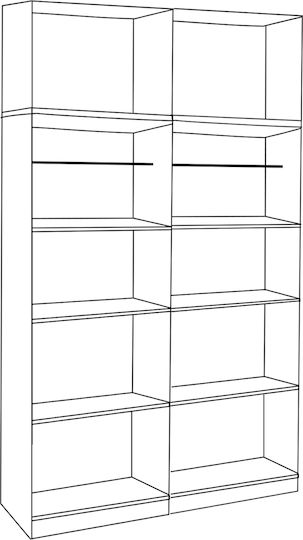 Vier Türen Kleiderschrank mit Aufsatz Sonama 160x42x241cm